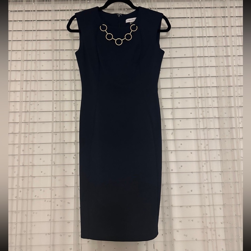 Elegant Navy Dress